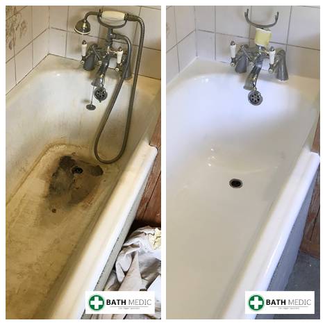 Bath re-enamelling Glasgow result — Ibis Hotel — Bath Medic